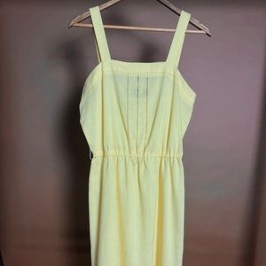 Vintage 60’s Yellow Knee Length Dress